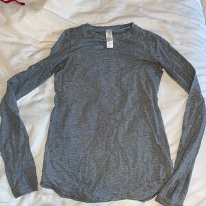 Lululemon grey workout long sleeve